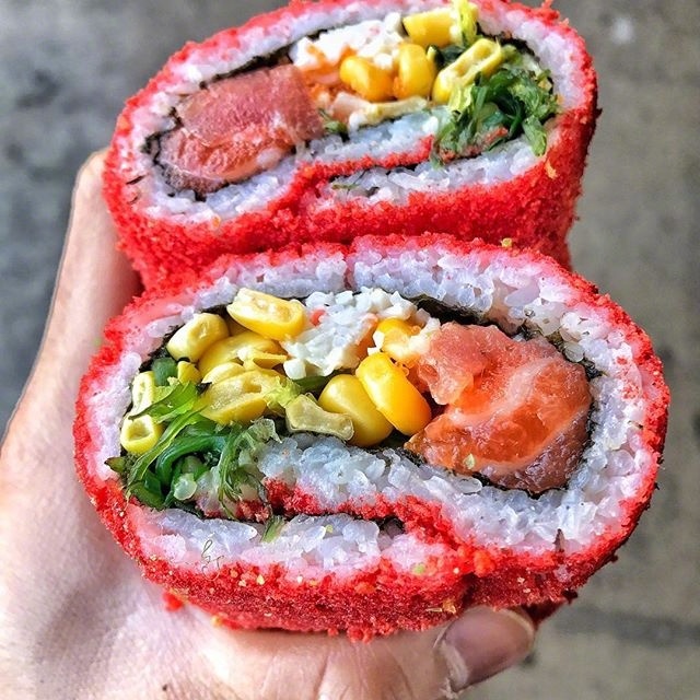 日式料理寿司卷图片