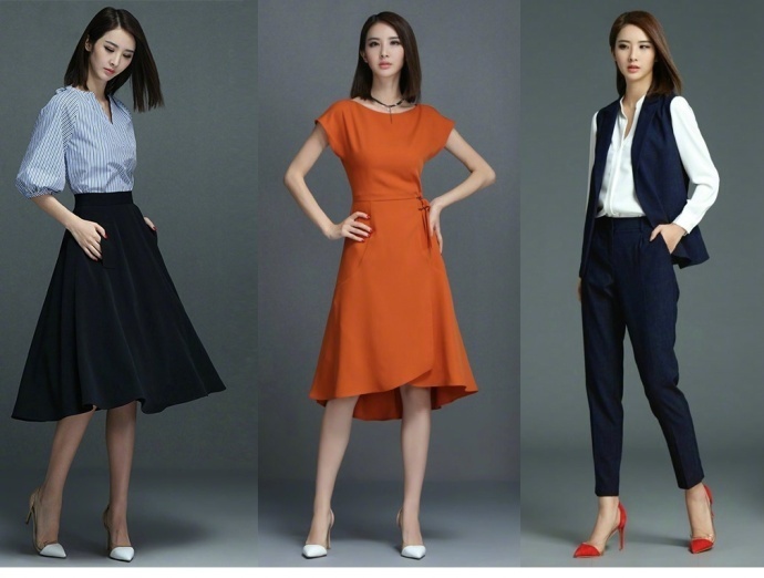 网络美女照片:职业女性的大气职场穿搭技巧穿出