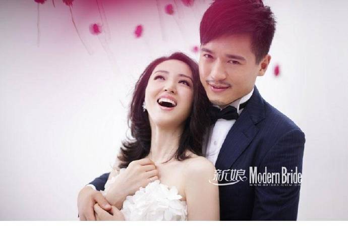 高颜值明星夫妇董璇高云翔婚纱图片