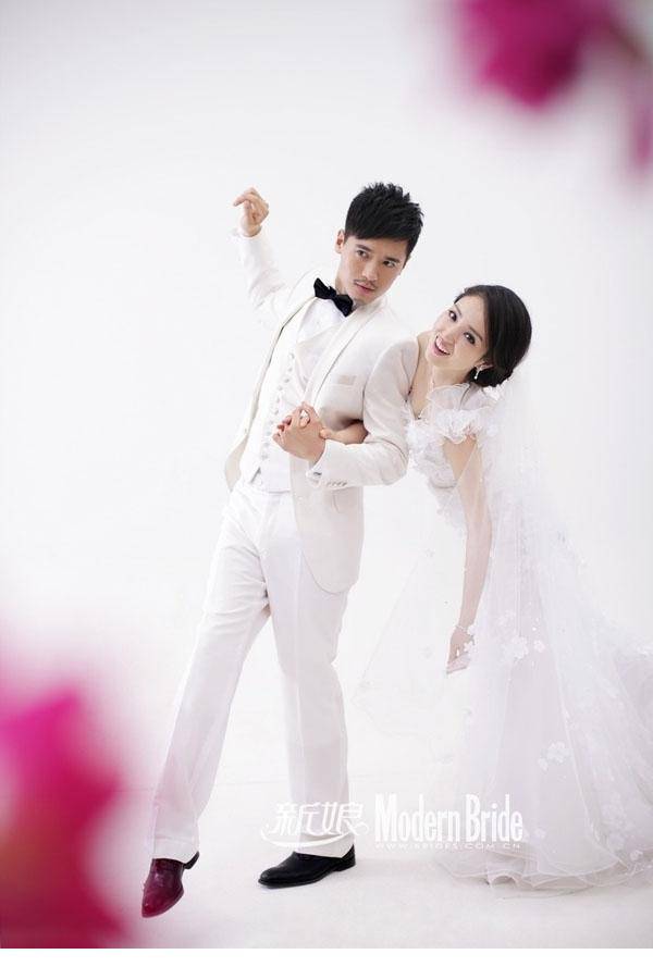 高颜值明星夫妇董璇高云翔婚纱图片