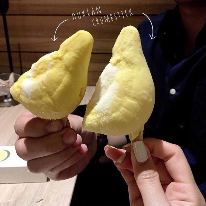 甜点冰淇淋图片_泰国榴莲冰棍图片