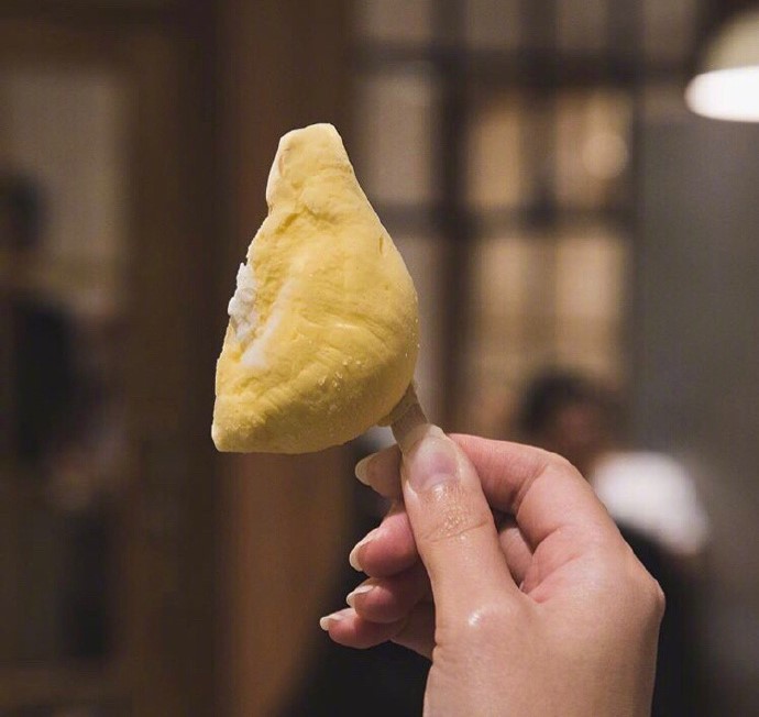 甜点冰淇淋图片_泰国榴莲冰棍图片