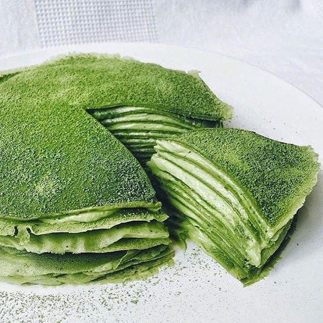 下午茶抹茶甜品图片