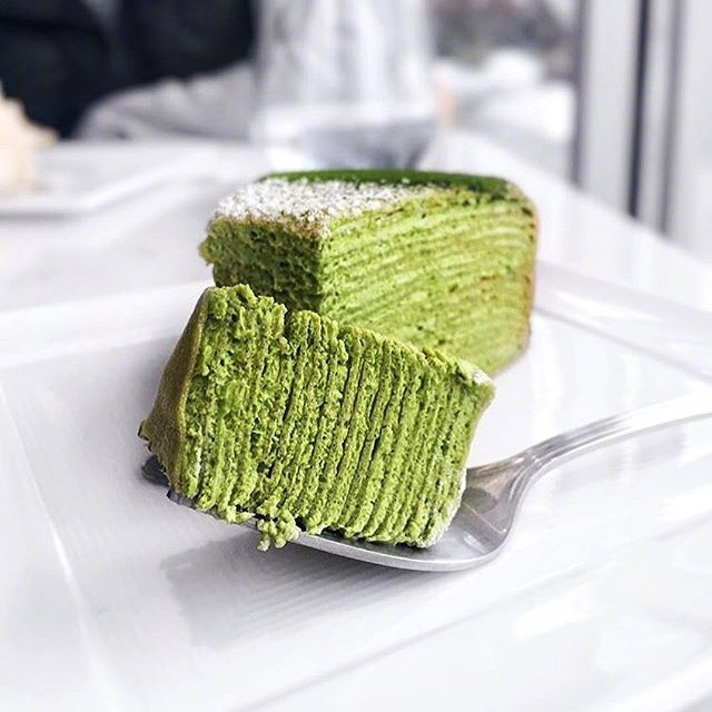 下午茶抹茶甜品图片