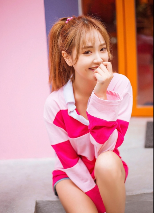 很高兴遇见你Pink girlLikeGirls-窦鹤鑫清纯美女图片