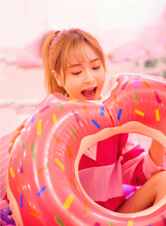 很高兴遇见你Pink girlLikeGirls-窦鹤鑫清纯美女图片