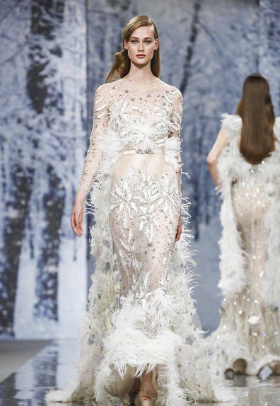欧美图片Ziad Nakad Couture FW 2017美到开挂的冰雪女王