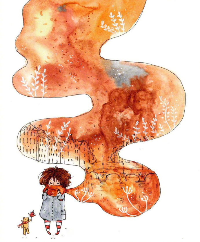 唯美漫画图片:我每天在笑可是过的好不好我自己