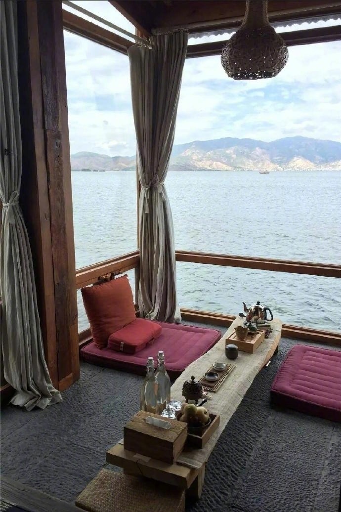 云南大理最美海景客栈风景图片