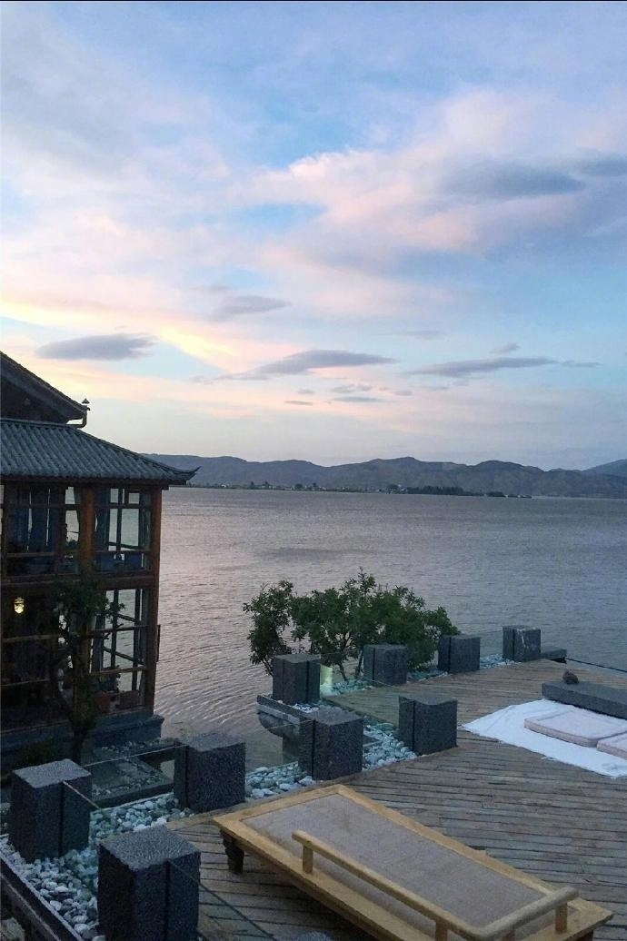 云南大理最美海景客栈风景图片