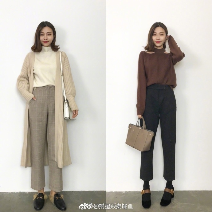 网络美女秋冬穿搭：一件单品多种穿衣搭配图片
