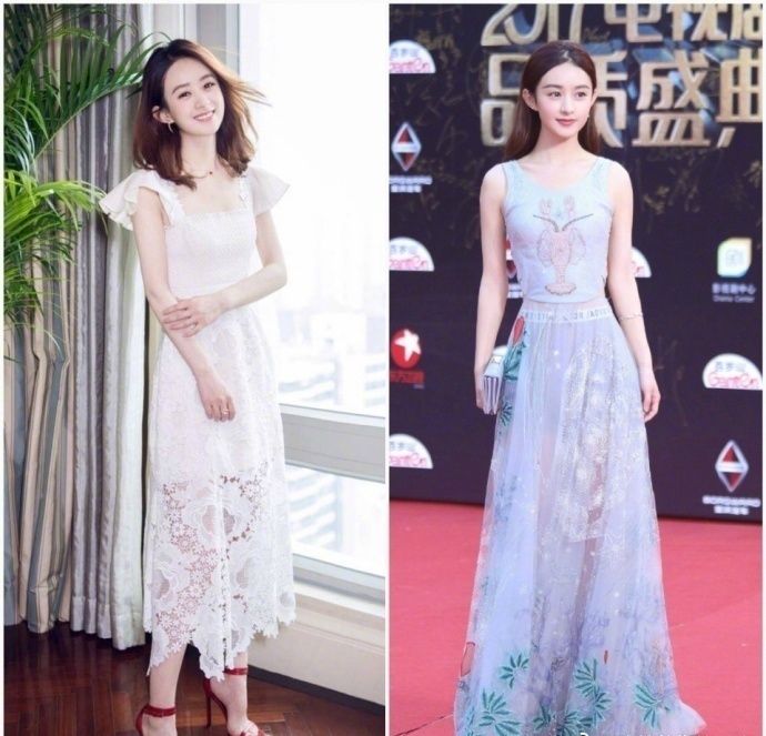 小仙女赵丽颖的穿搭合辑温柔优雅图片