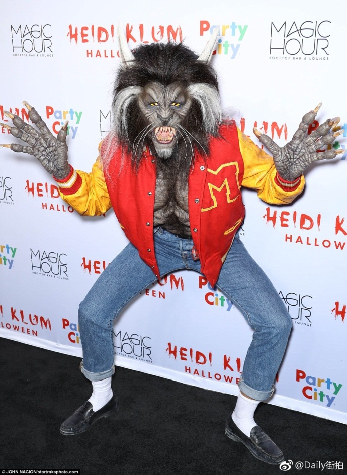 欧美女明星图片_海妈Heidi Klum过起万圣节来真鬼见
