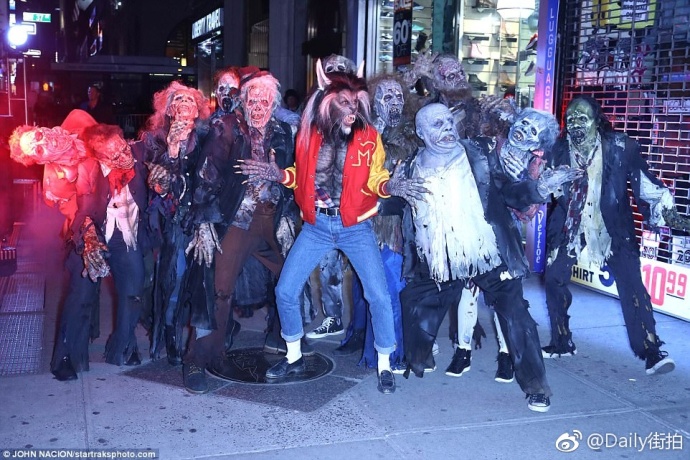 欧美女明星图片_海妈Heidi Klum过起万圣节来真鬼见