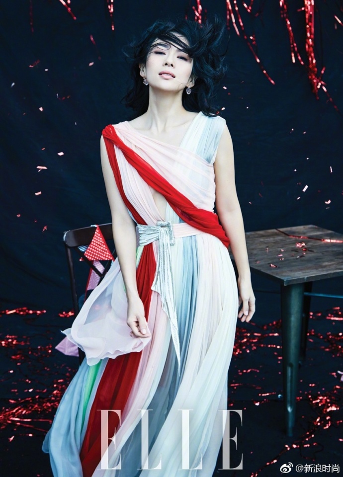 国际影星章子怡ELLE12月封面大片