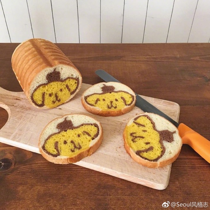 可爱的面包片图片