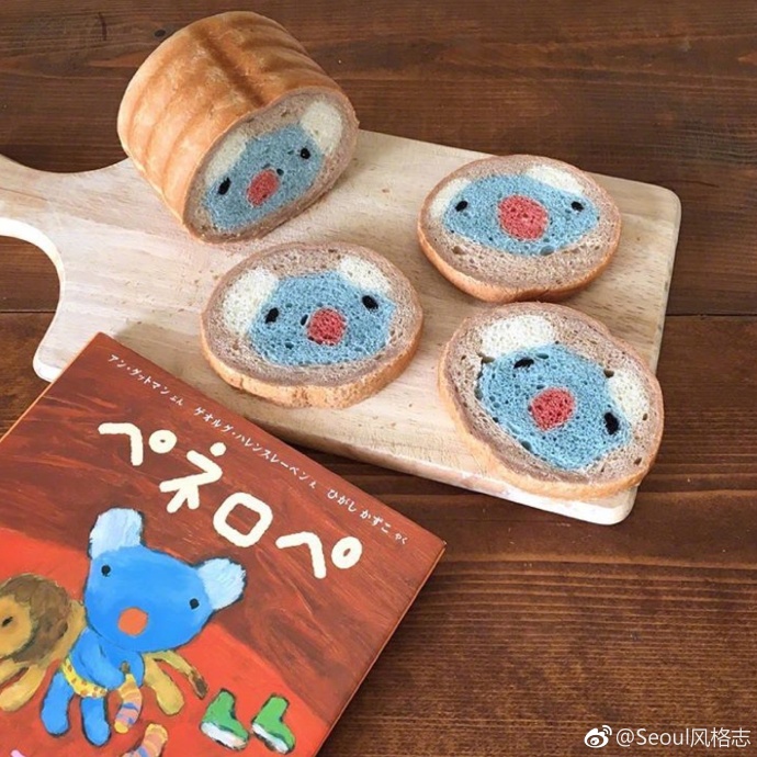 可爱的面包片图片