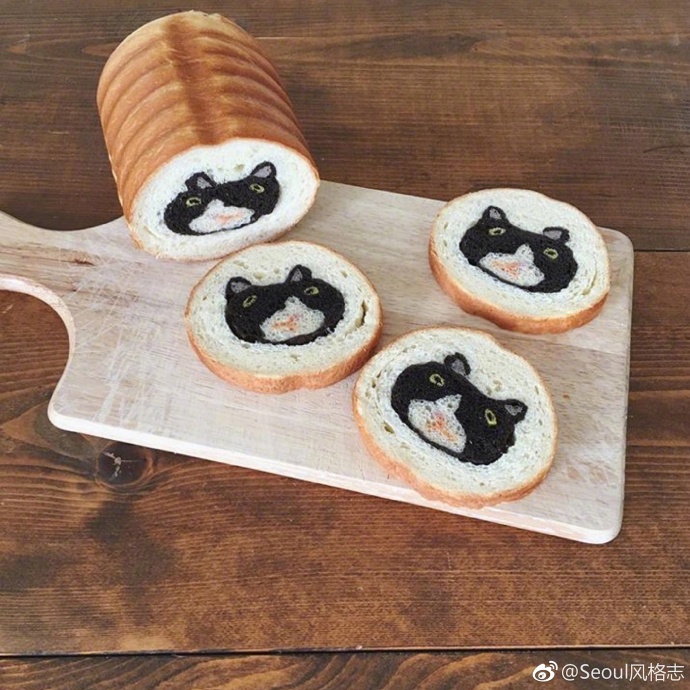 可爱的面包片图片