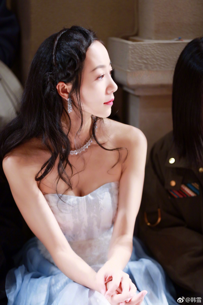 中国女演员韩雪清纯看秀图片