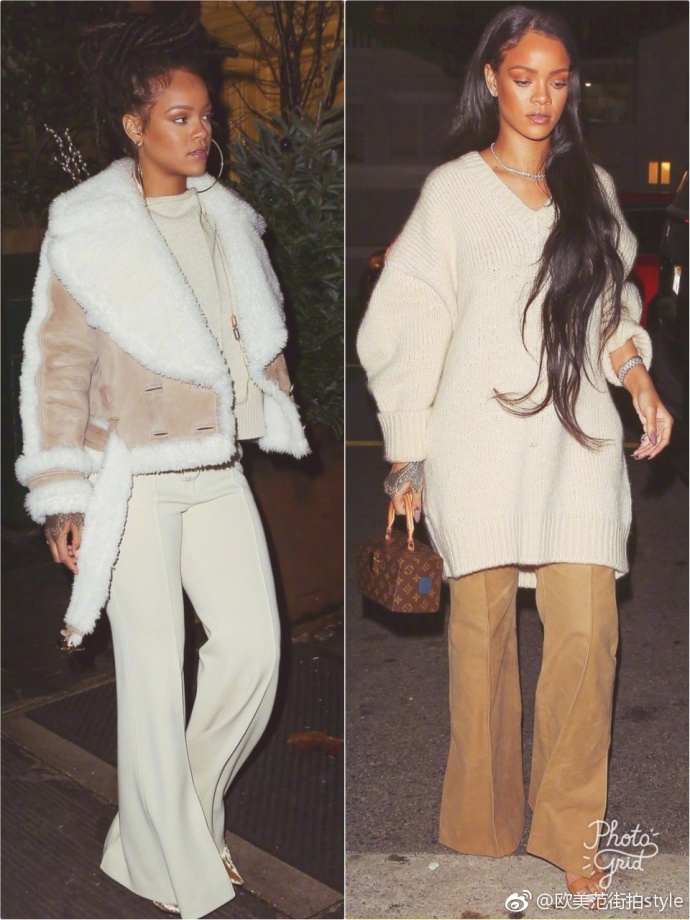 欧美美女明星蕾哈娜Rihanna山东天后的日常Style