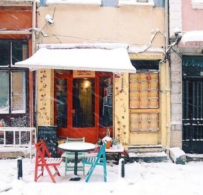 雪中土耳其风景图片99分的浪漫还差的一分只缺我