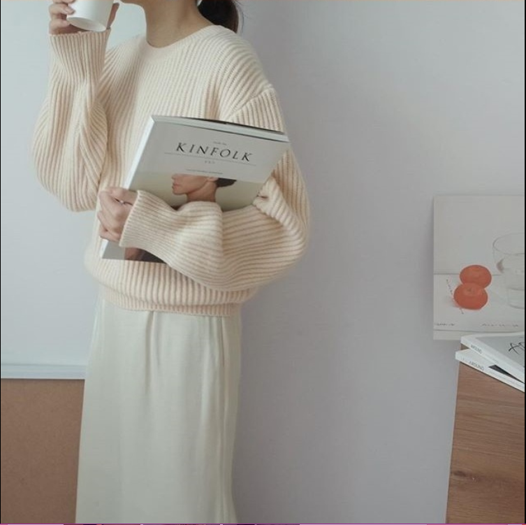 简单舒适的毛衣搭配LOOK内搭外穿都可以穿衣搭配