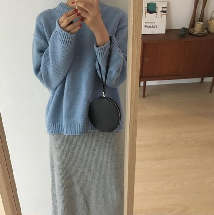 简单舒适的毛衣搭配LOOK内搭外穿都可以穿衣搭配