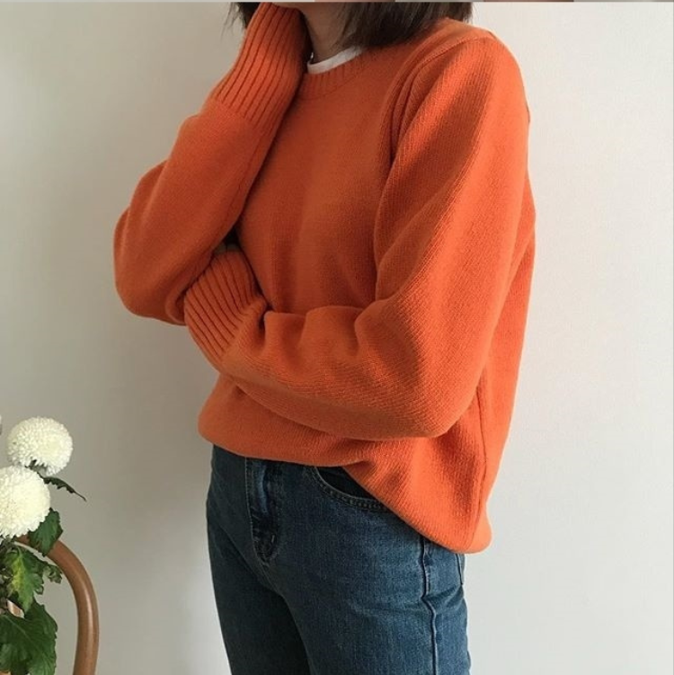 简单舒适的毛衣搭配LOOK内搭外穿都可以穿衣搭配
