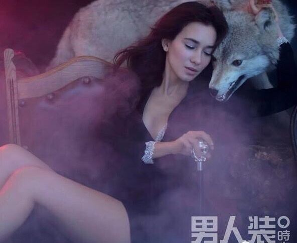 香港美女明星卢靖姗登上《男人装》性感图片
