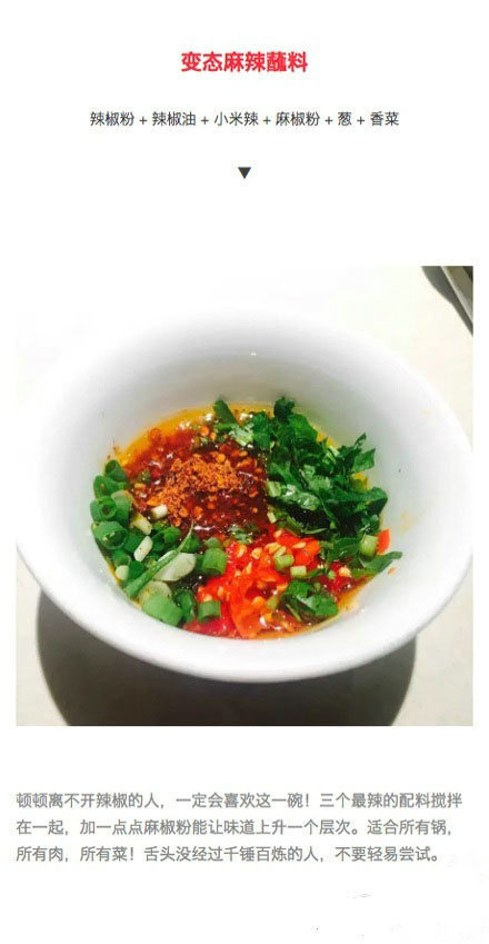 终极火锅蘸料配方9种调配9种口味