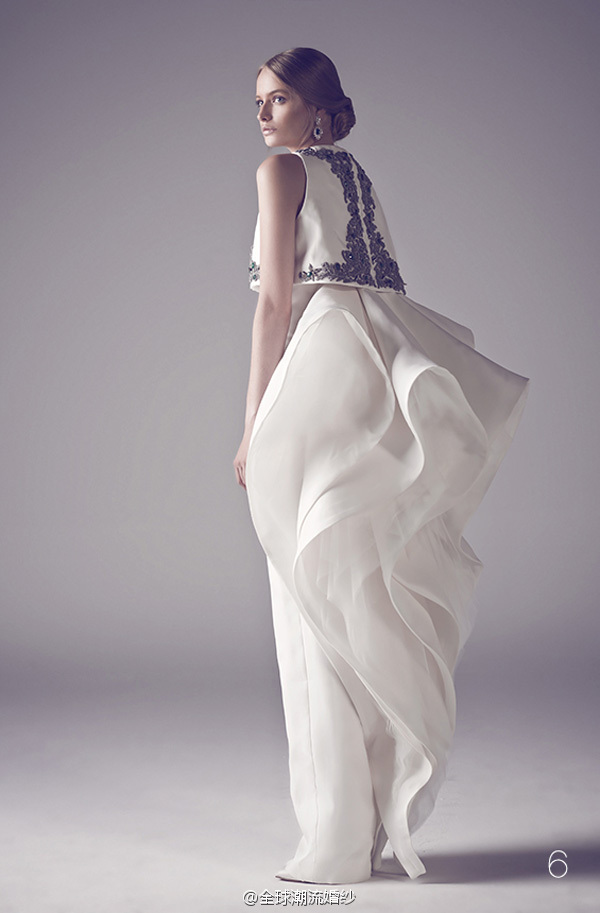 Ashi Studio 秋冬系列高级定制婚纱图片有如仙境般