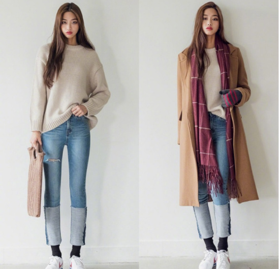 170cm高个子美女有点酷的气场穿搭Look