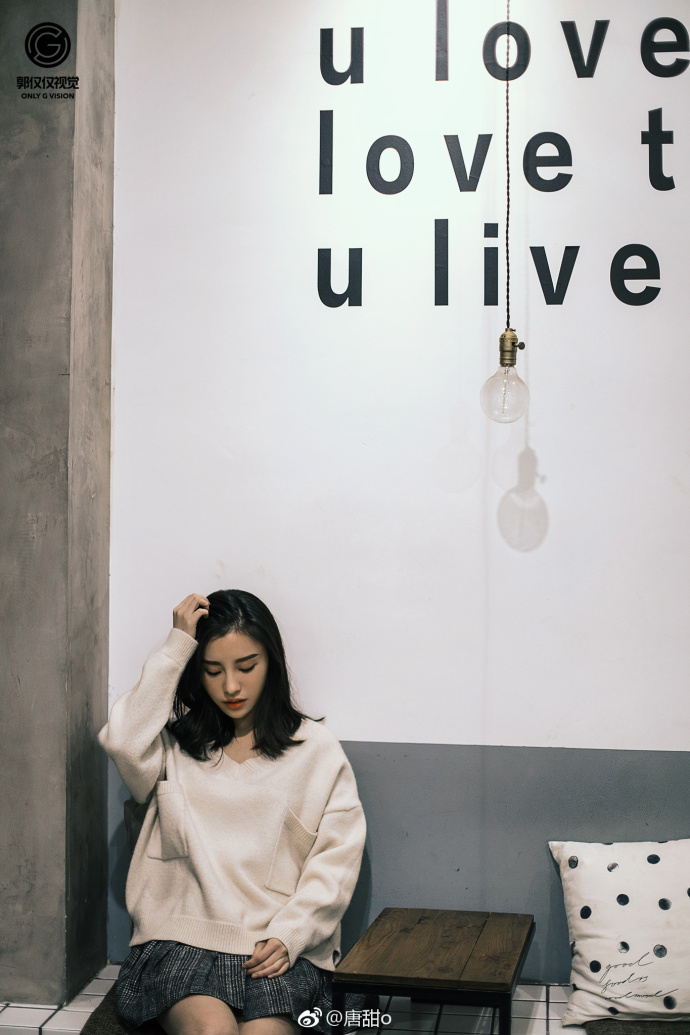 清纯美女唐甜文艺图片