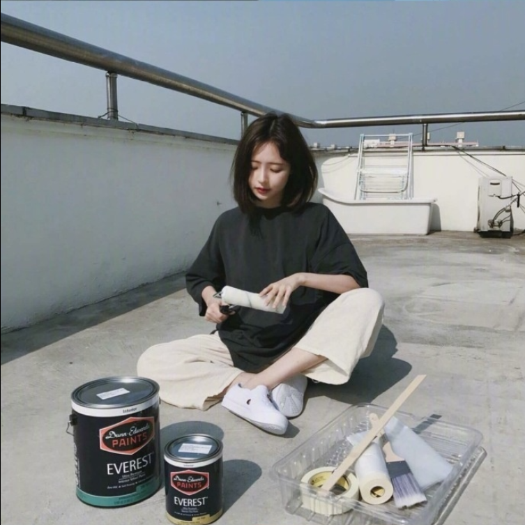 清纯美女值得学习的穿搭和拍照风格