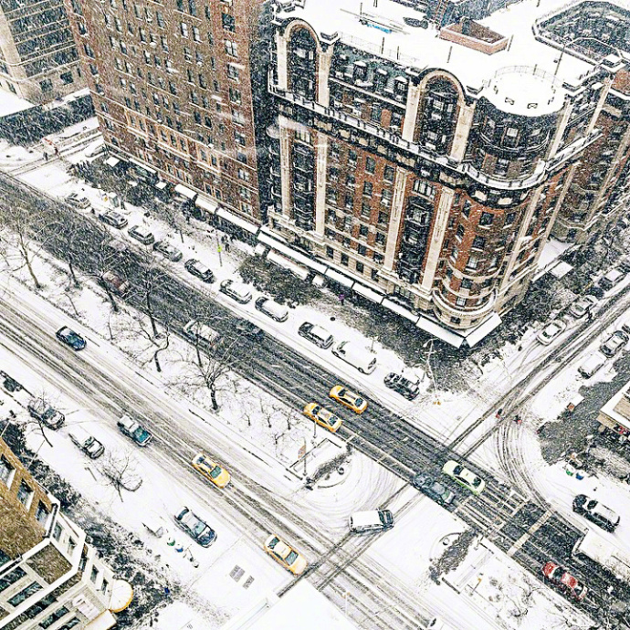 下雪时的风景图片_你的城市下雪了吗