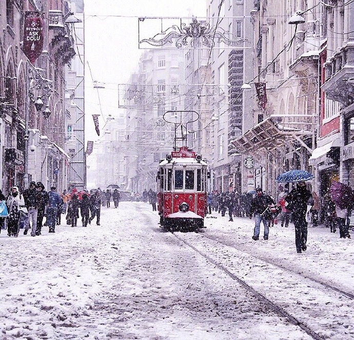 南方孩子羡慕的北方下雪时的雪景图片