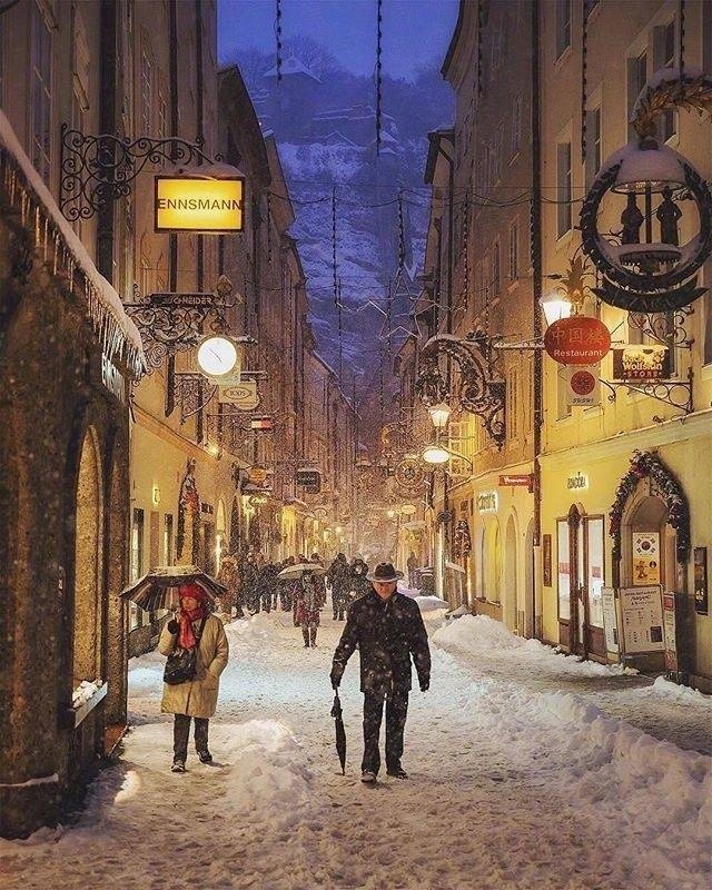 下雪了图片_雪景图片