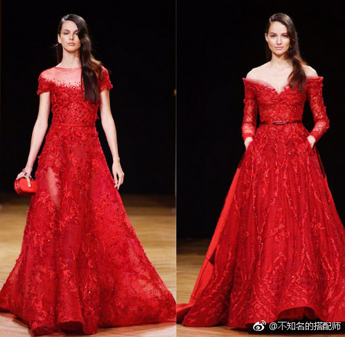 欧美美女模特中东风纱裙礼服图片