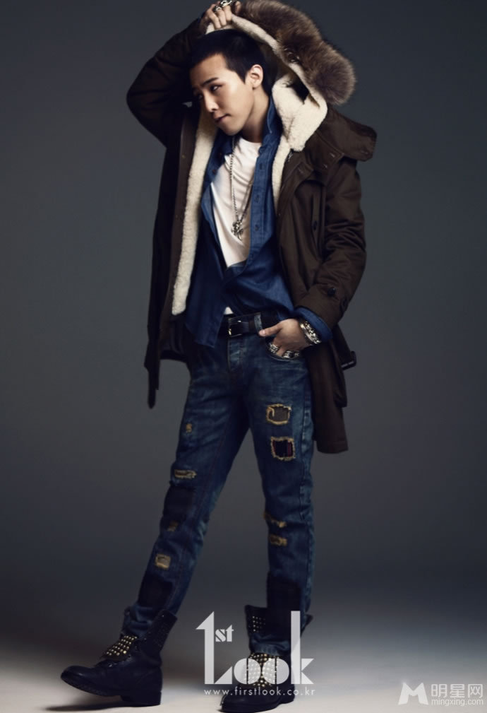韩国男明星帅哥权志龙1stLook杂志写真图集