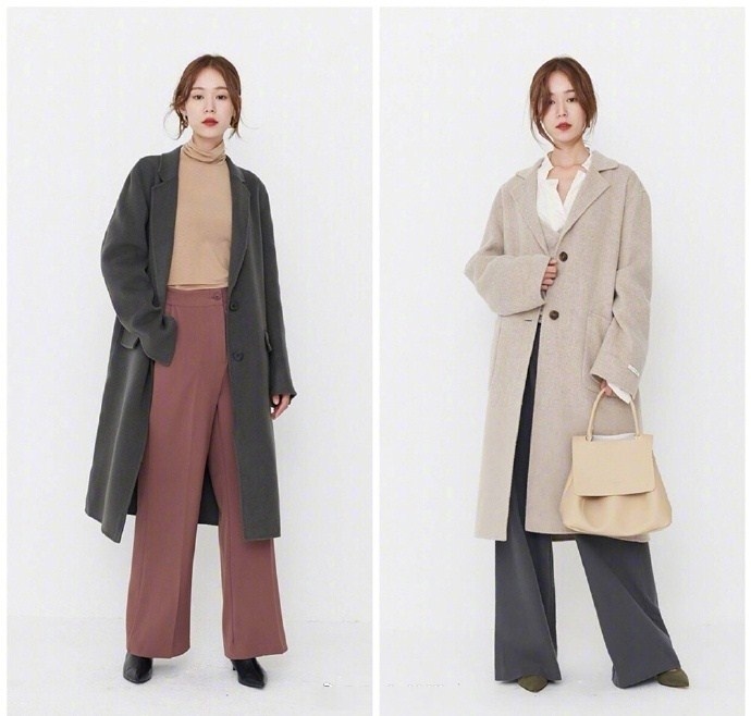 适合上班女生中长款风衣穿衣搭配