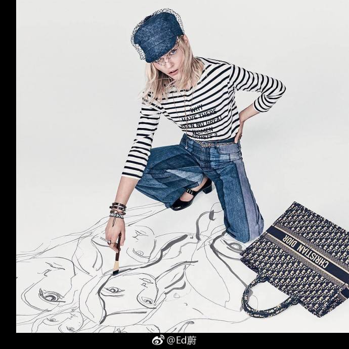 欧美美女超模兔妈Sasha Pivovarova Dior 2018春夏的广告
