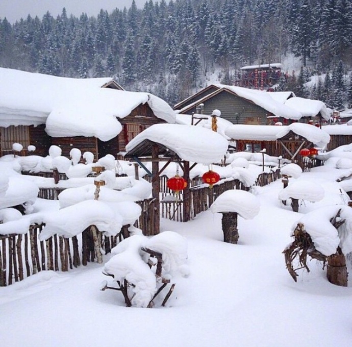 中国的童话王国_中国雪乡风景图片