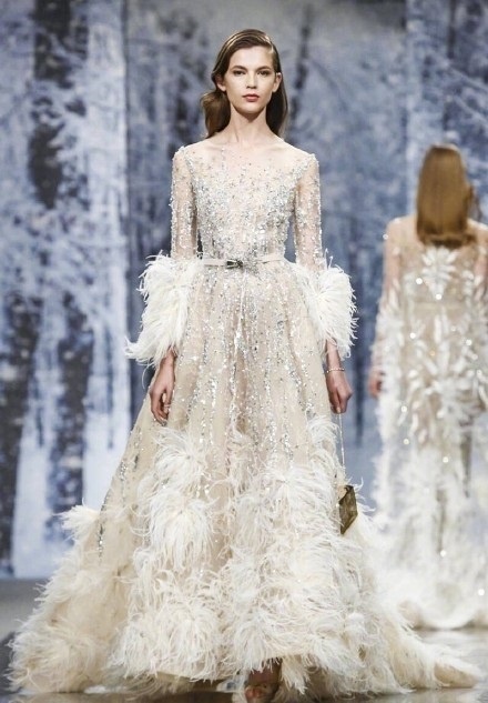 Ziad Nakad Couture FW 2017美到开挂的冰雪女王秀场礼服