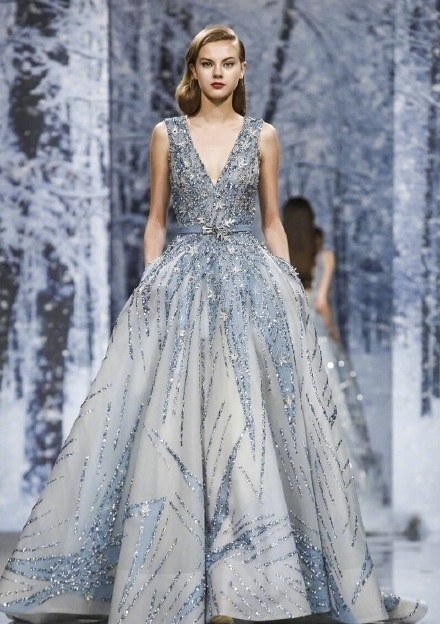 Ziad Nakad Couture FW 2017美到开挂的冰雪女王秀场礼服