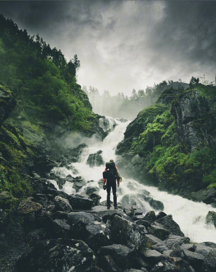 有一种绿在挪威风景图片
