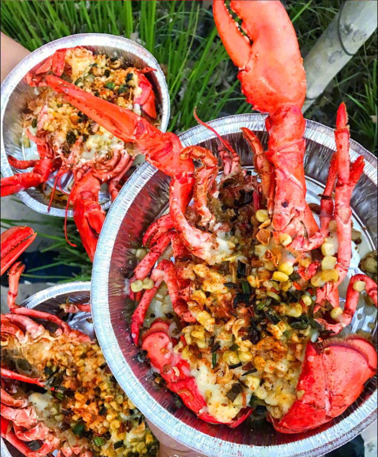 龙虾芝士薯条美食图片