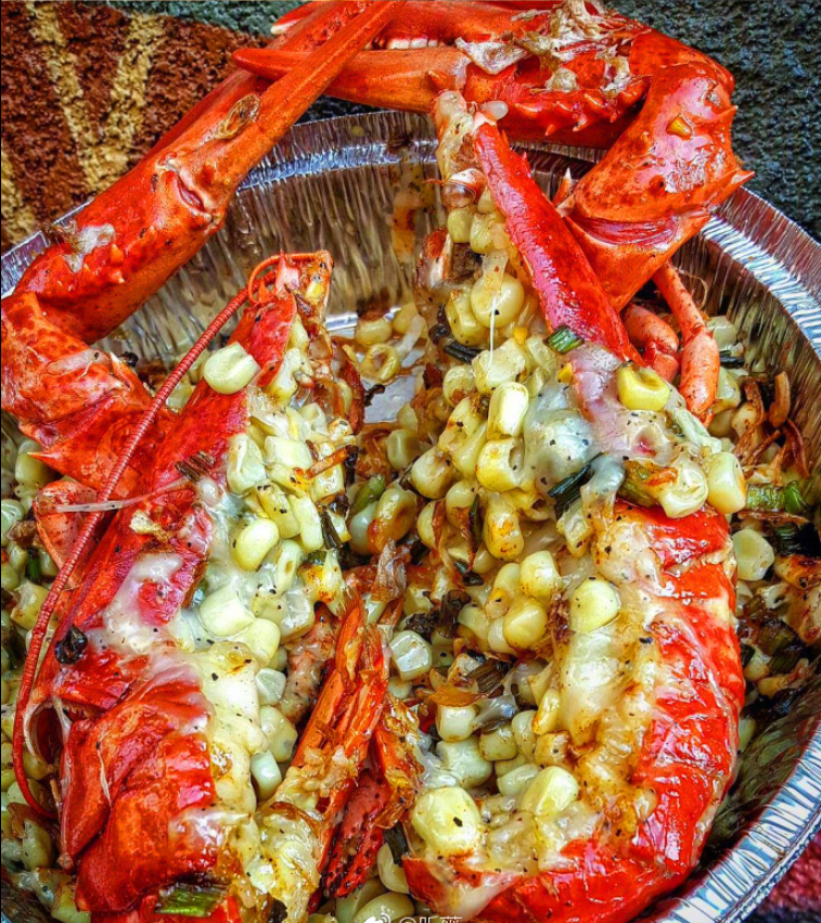 龙虾芝士薯条美食图片