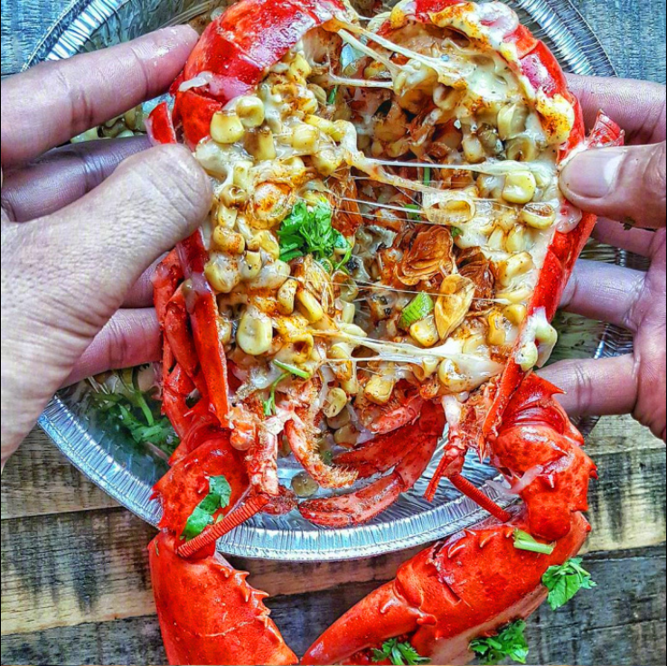 龙虾芝士薯条美食图片