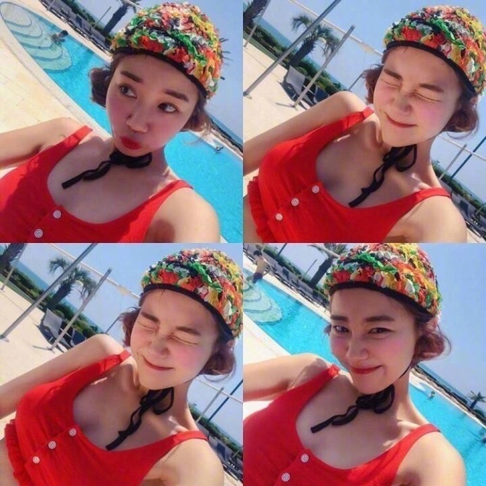 美女自拍姿势_女生四宫格拍照法get
