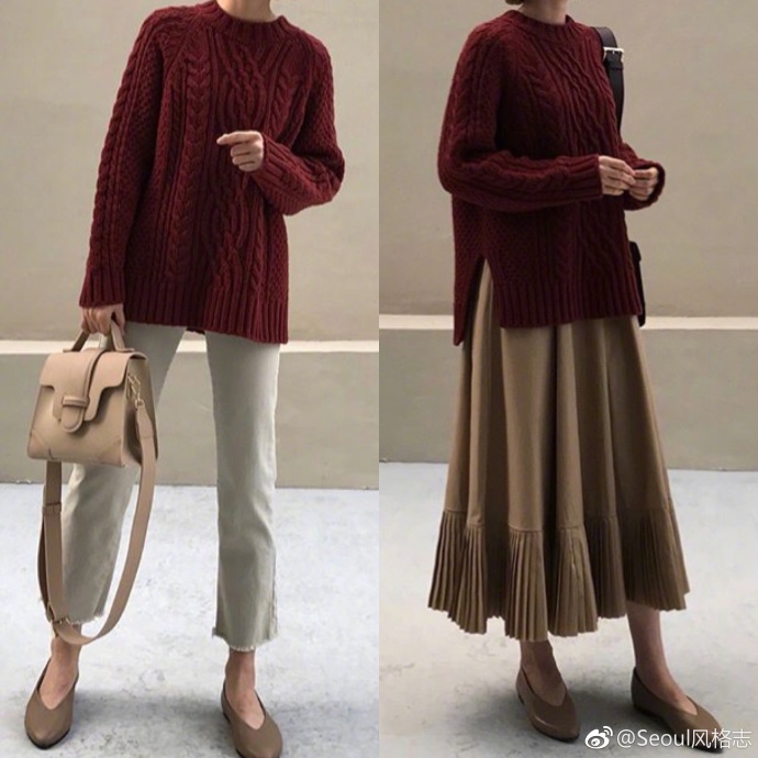 上班族ol时尚又不夸张的休闲穿衣搭配look ​​​
